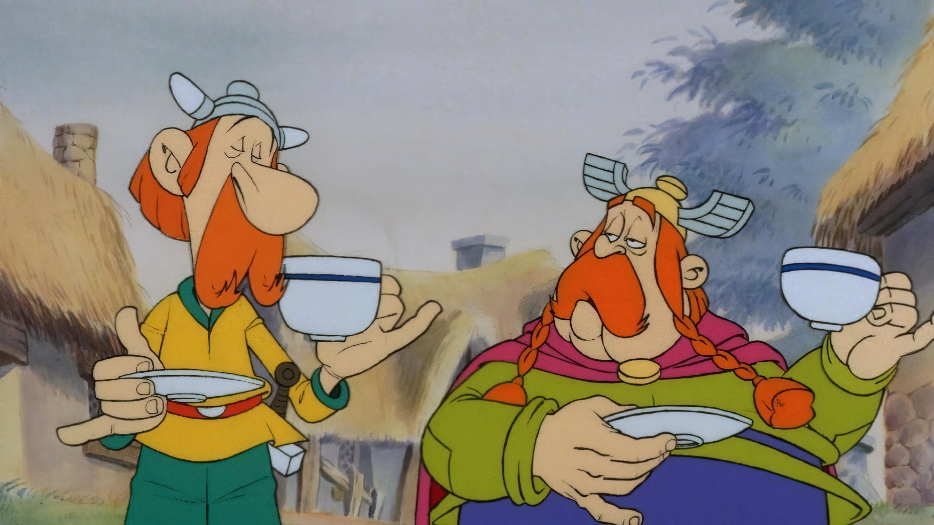 Asterix in Britain 1986 movie scene
