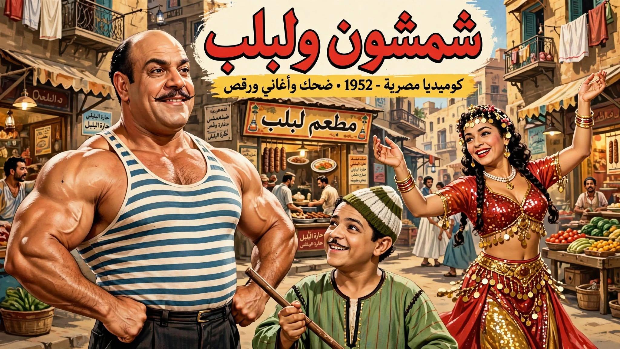 Shamshon and Leblb 1952 movie scene