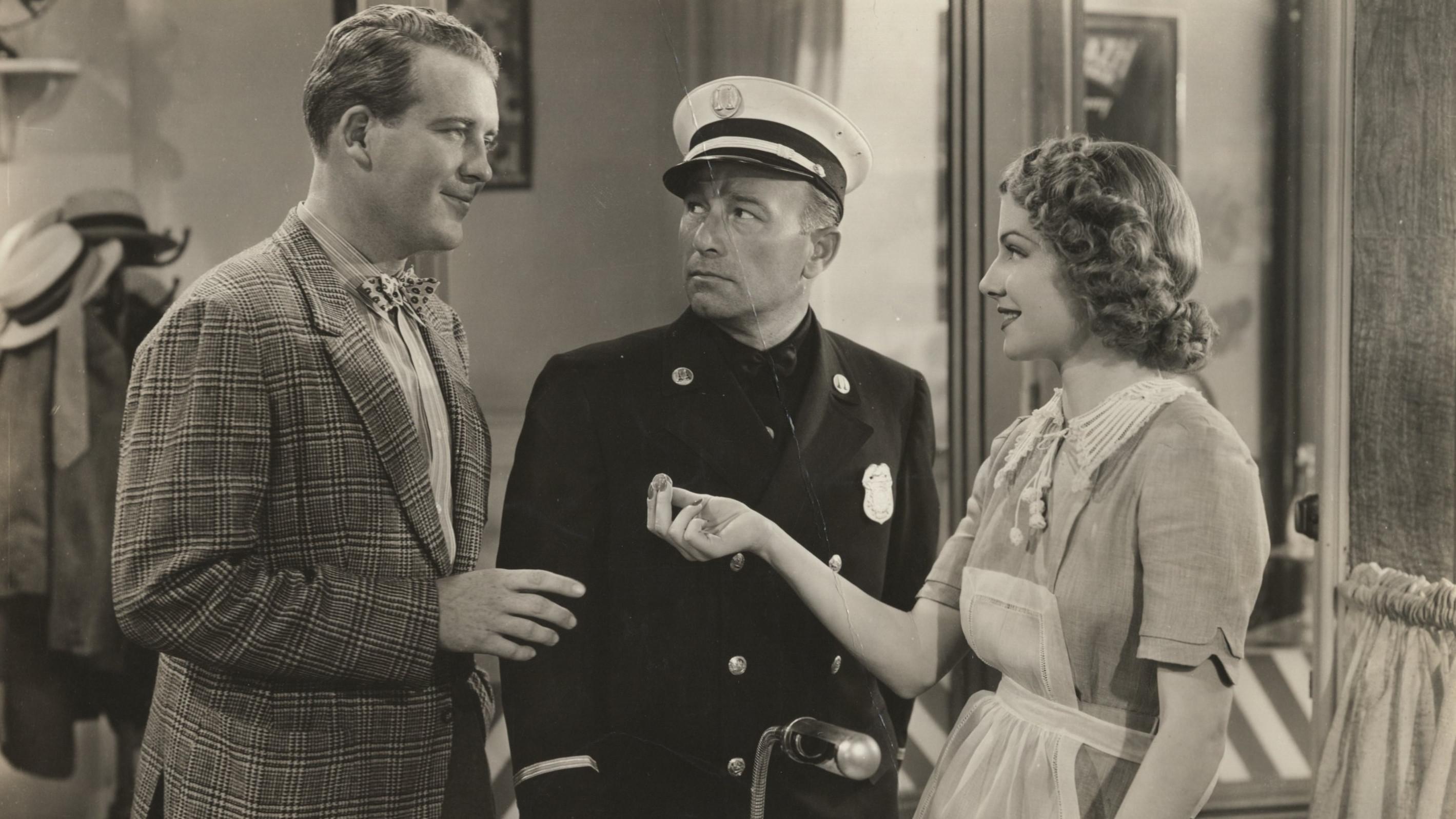 She Loved a Fireman 1937 movie scene