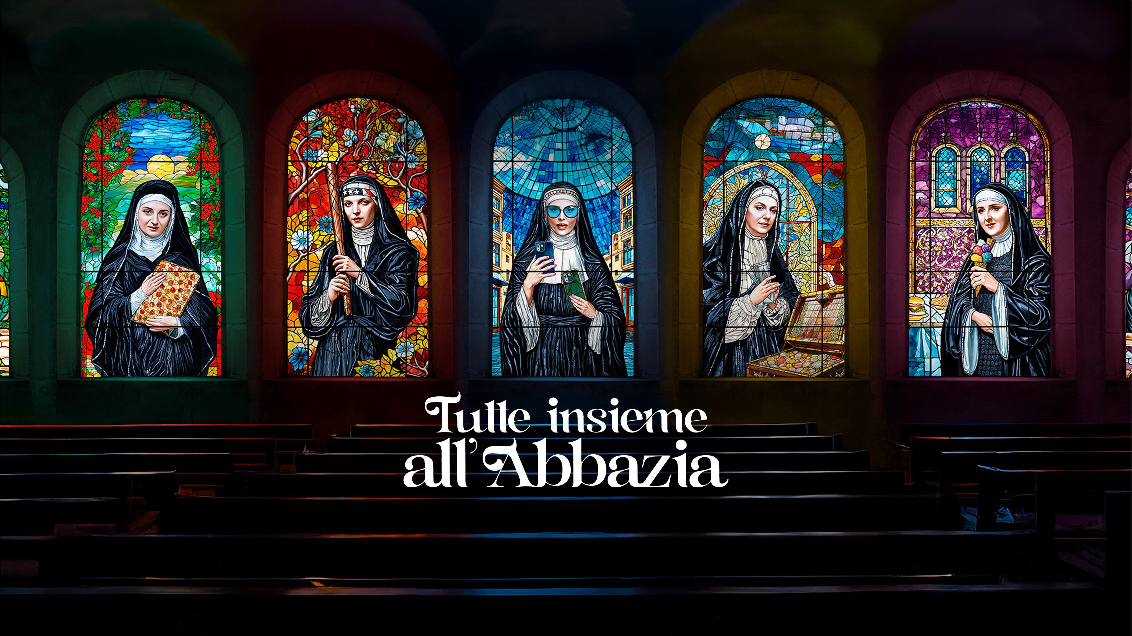 Tutte insieme all'Abbazia 2025 movie scene