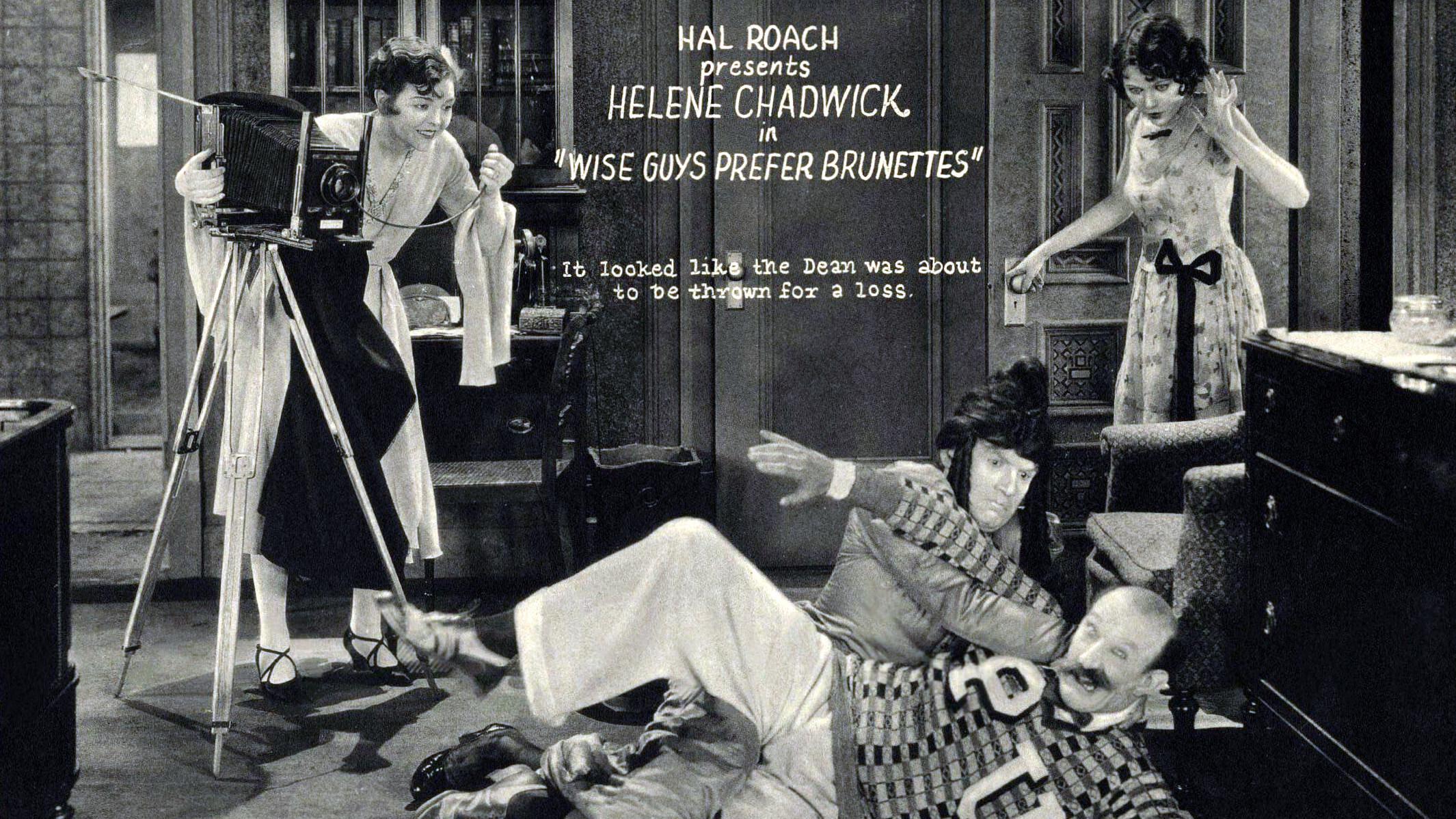 Wise Guys Prefer Brunettes 1926 movie scene