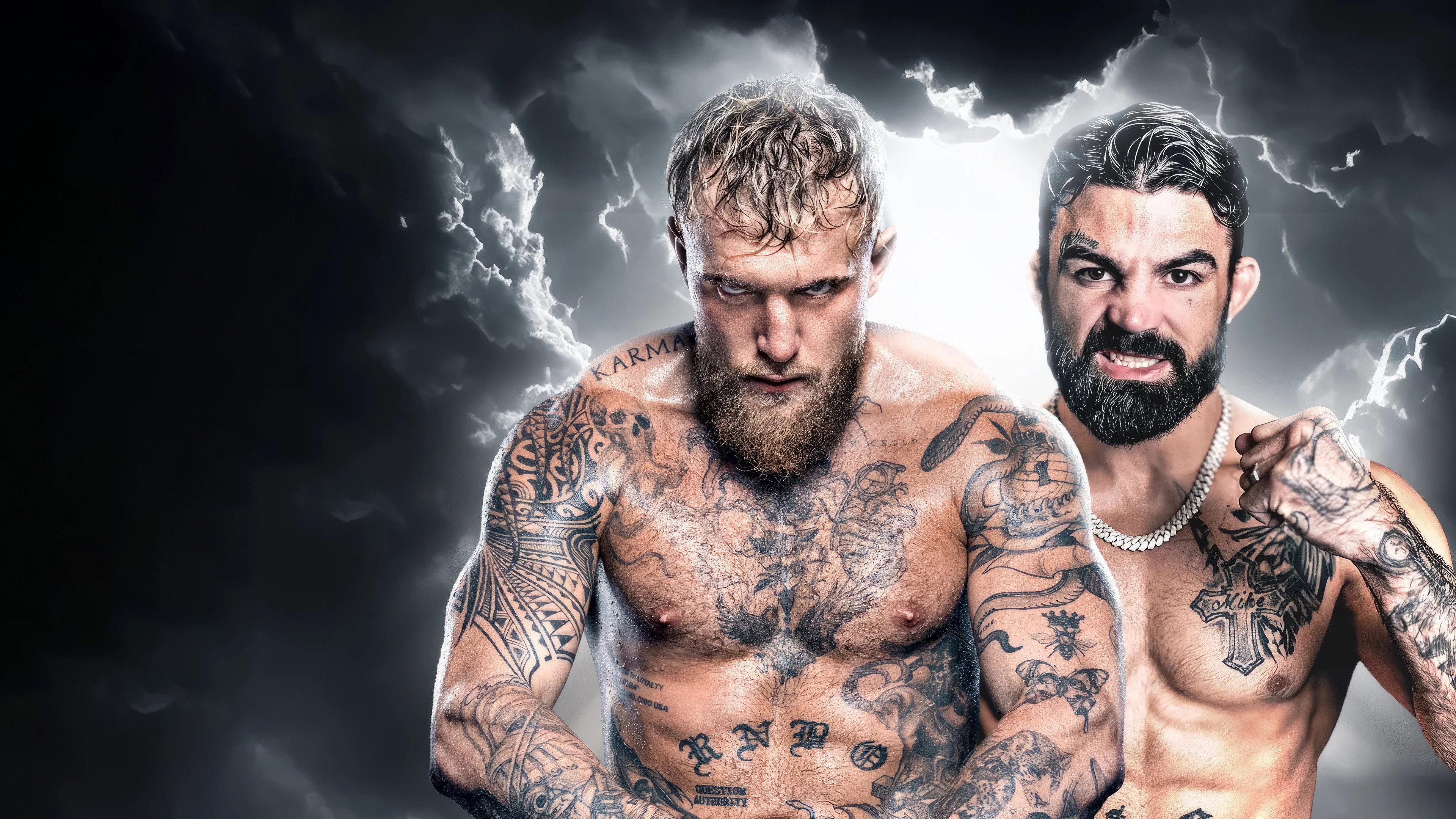 Jake Paul vs. Mike Perry 2024 movie scene