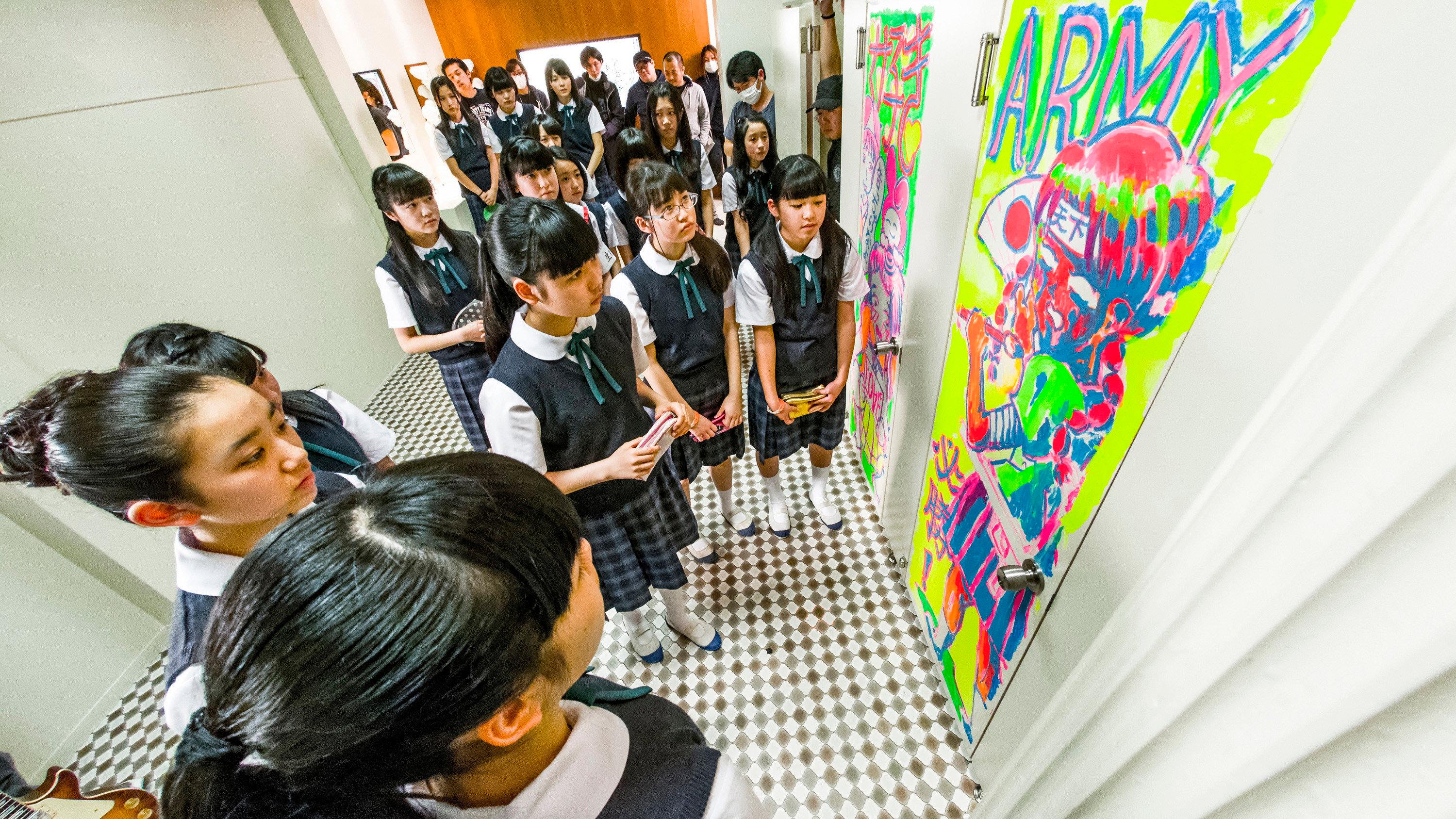 Schoolgirl's Cat Fight Often Starts in the Bathroom 2015 movie scene