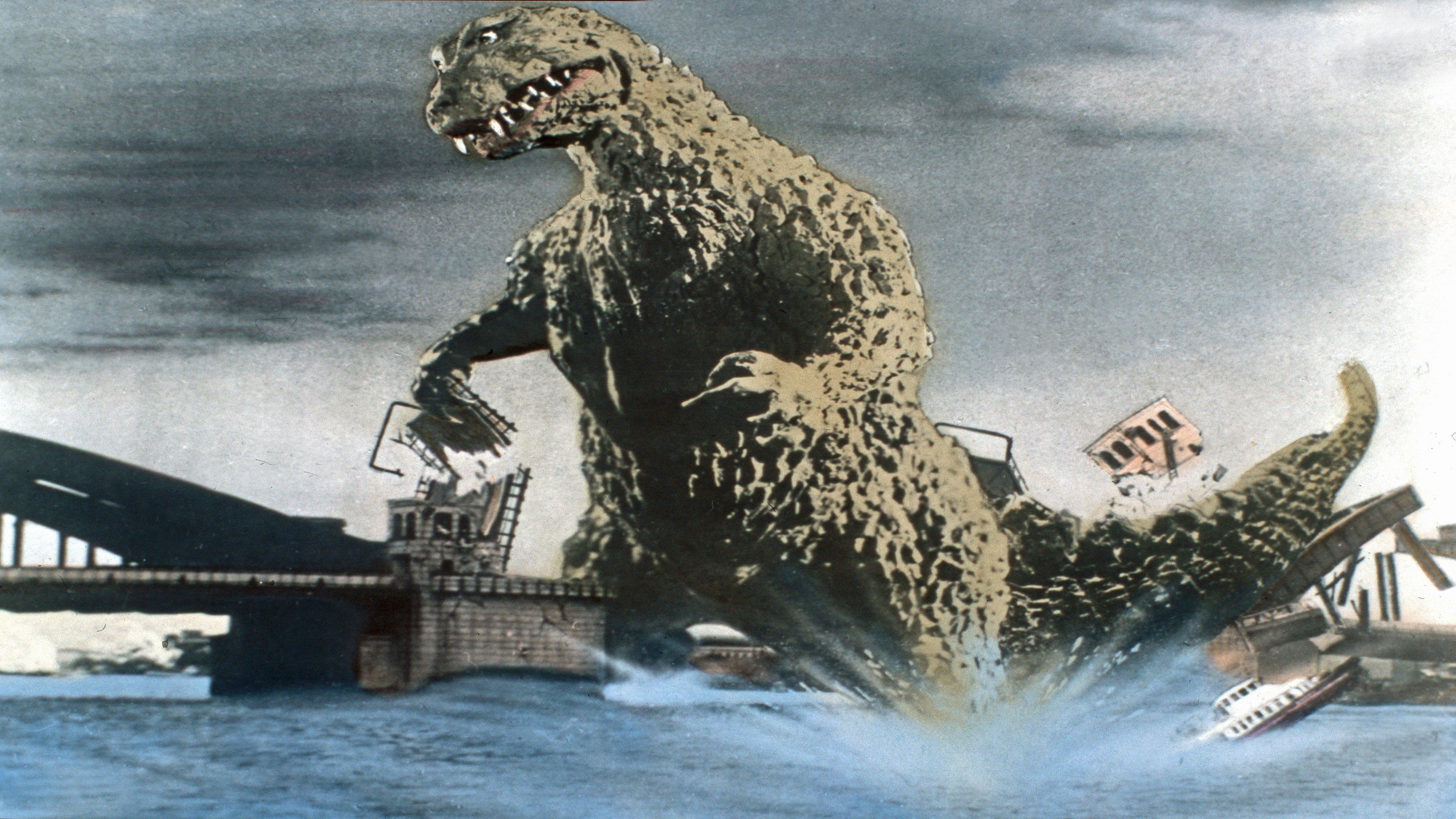 Godzilla, King of the Monsters! 1956 movie scene