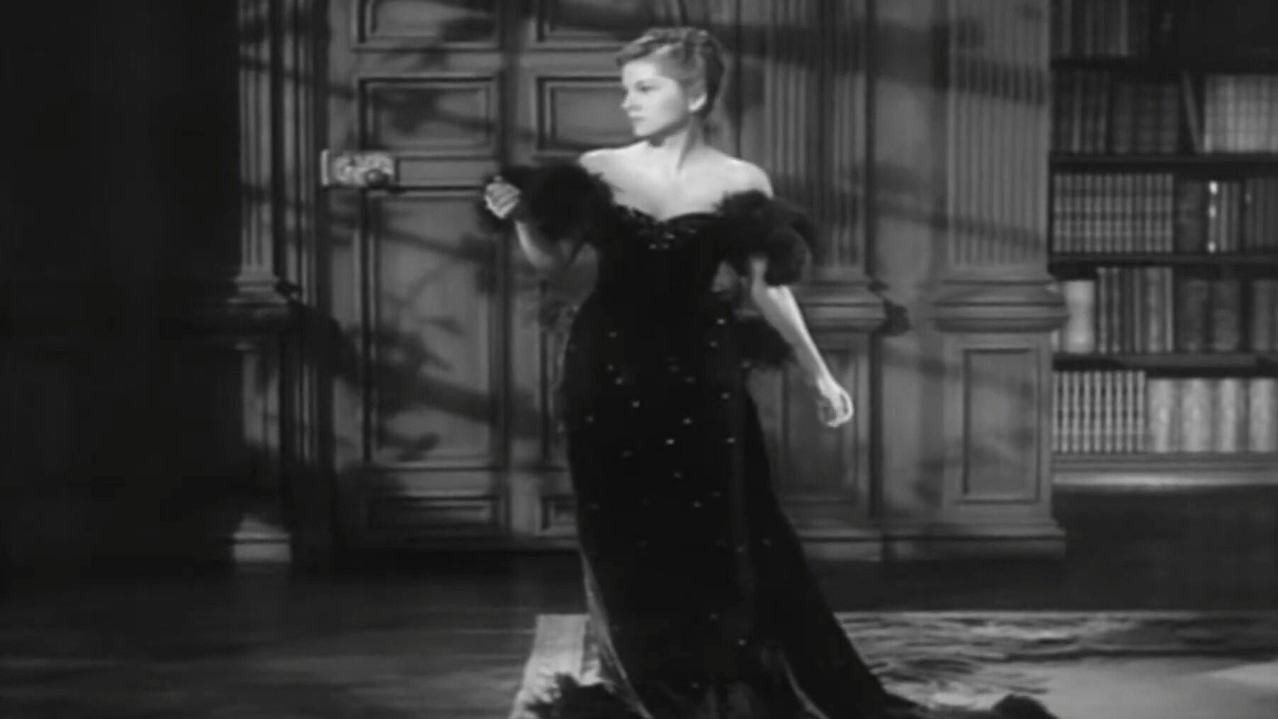 Joan Fontaine Wardrobe Test 1939 movie scene