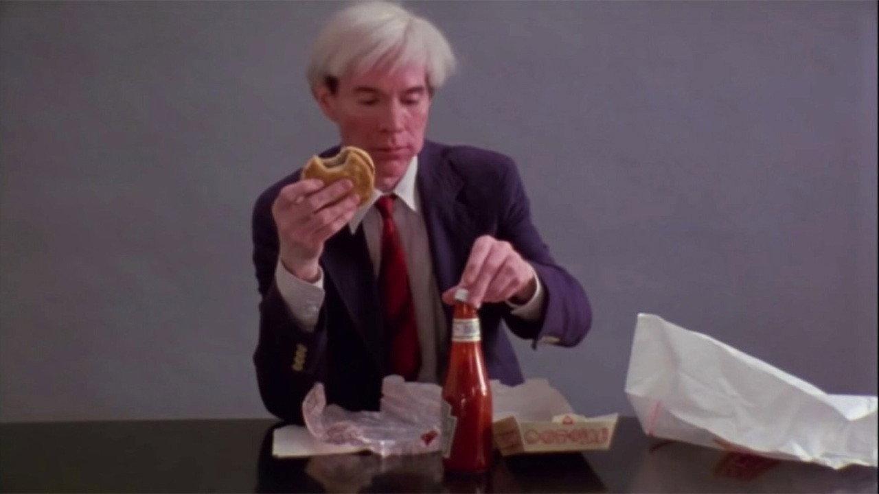 Andy Warhol Eating a Hamburger 1982 movie scene