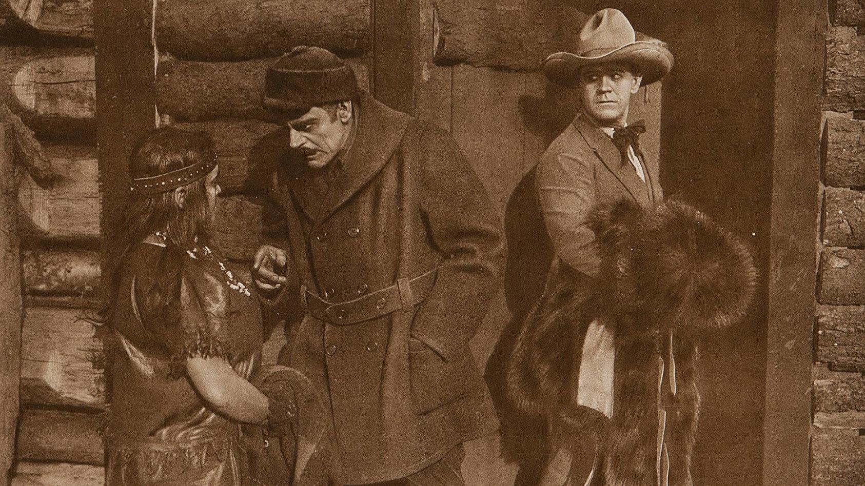 Tangled Trails 1921 movie scene