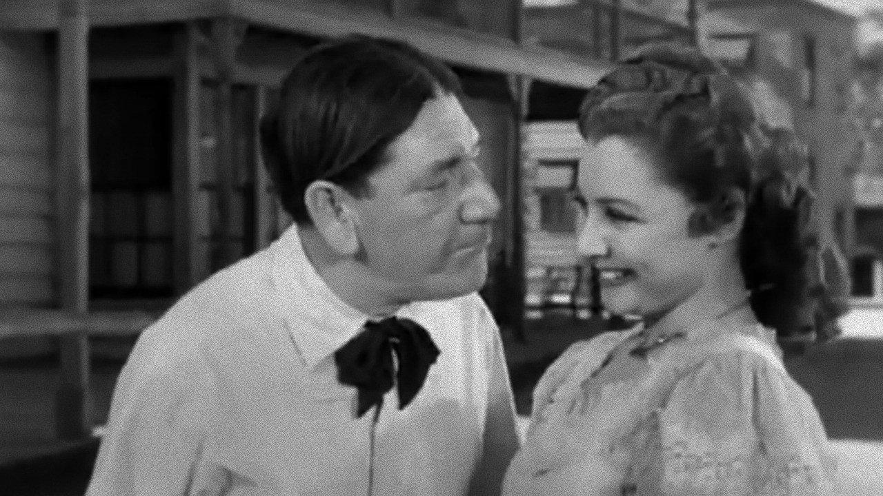 Shot in the Frontier 1954 movie scene