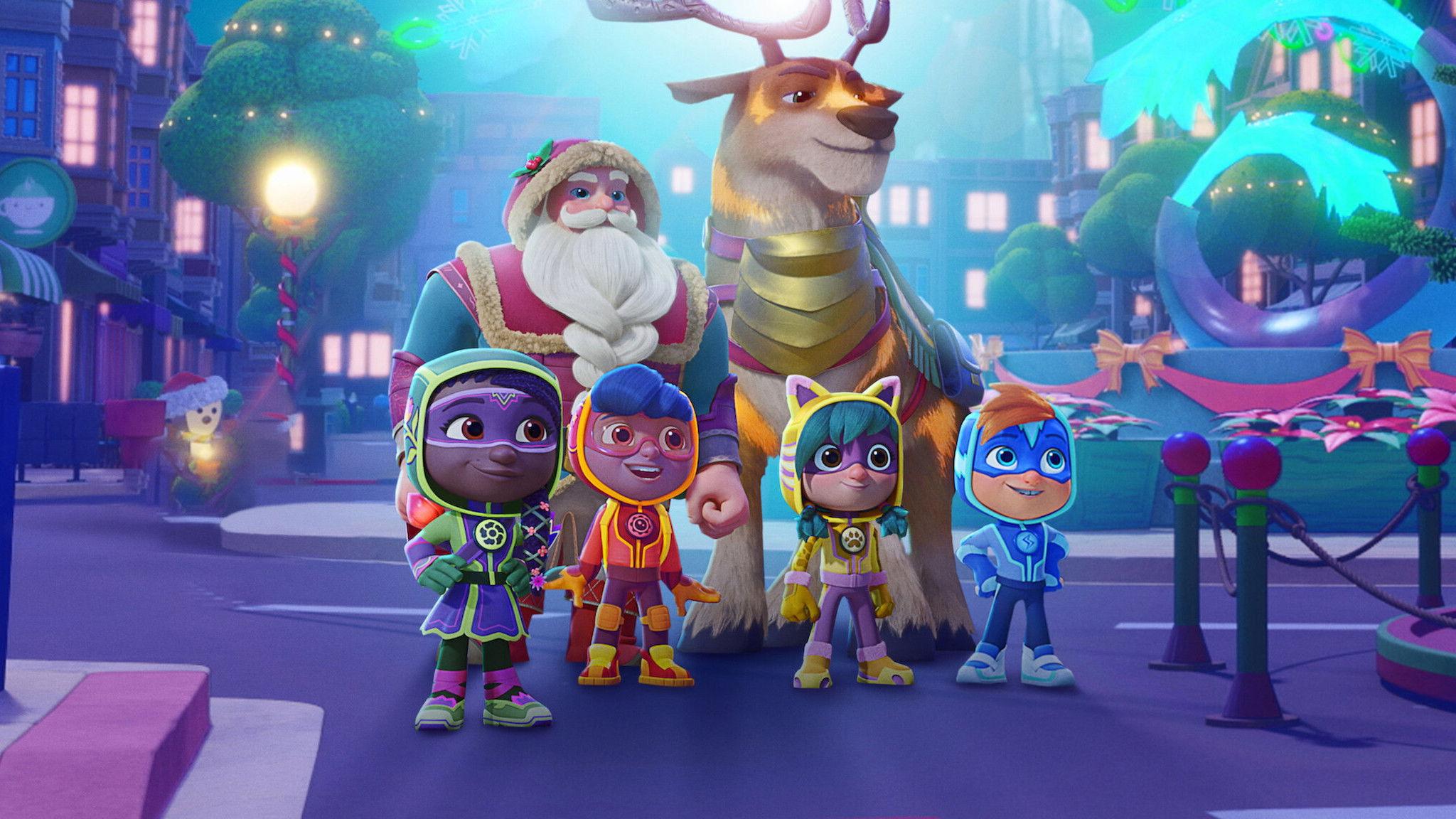 The Action Pack Saves Christmas 2022 movie scene