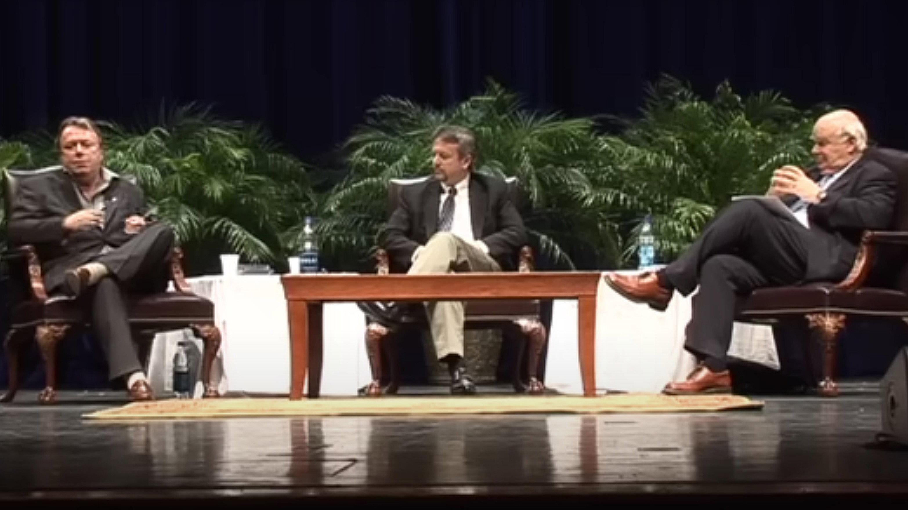 Christopher Hitchens vs John Lennox - Is God Great? Debate 2009 movie scene