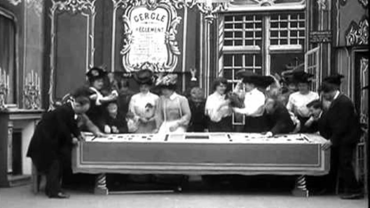 The Scheming Gambler's Paradise 1905 movie scene