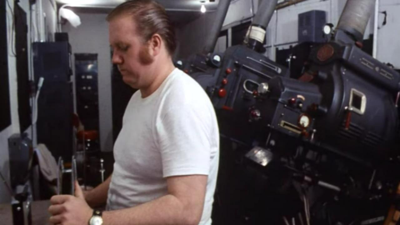 The Projectionist 1970 movie scene