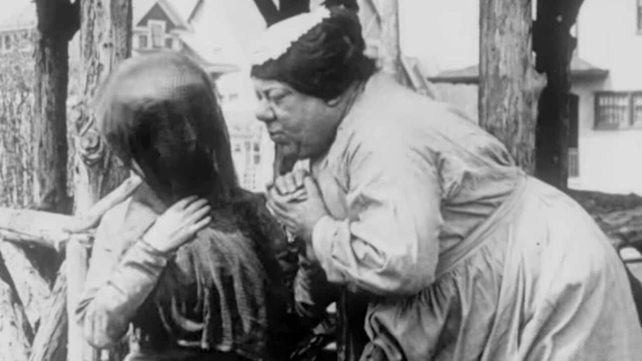 Mr. Bunny in Disguise 1914 movie scene