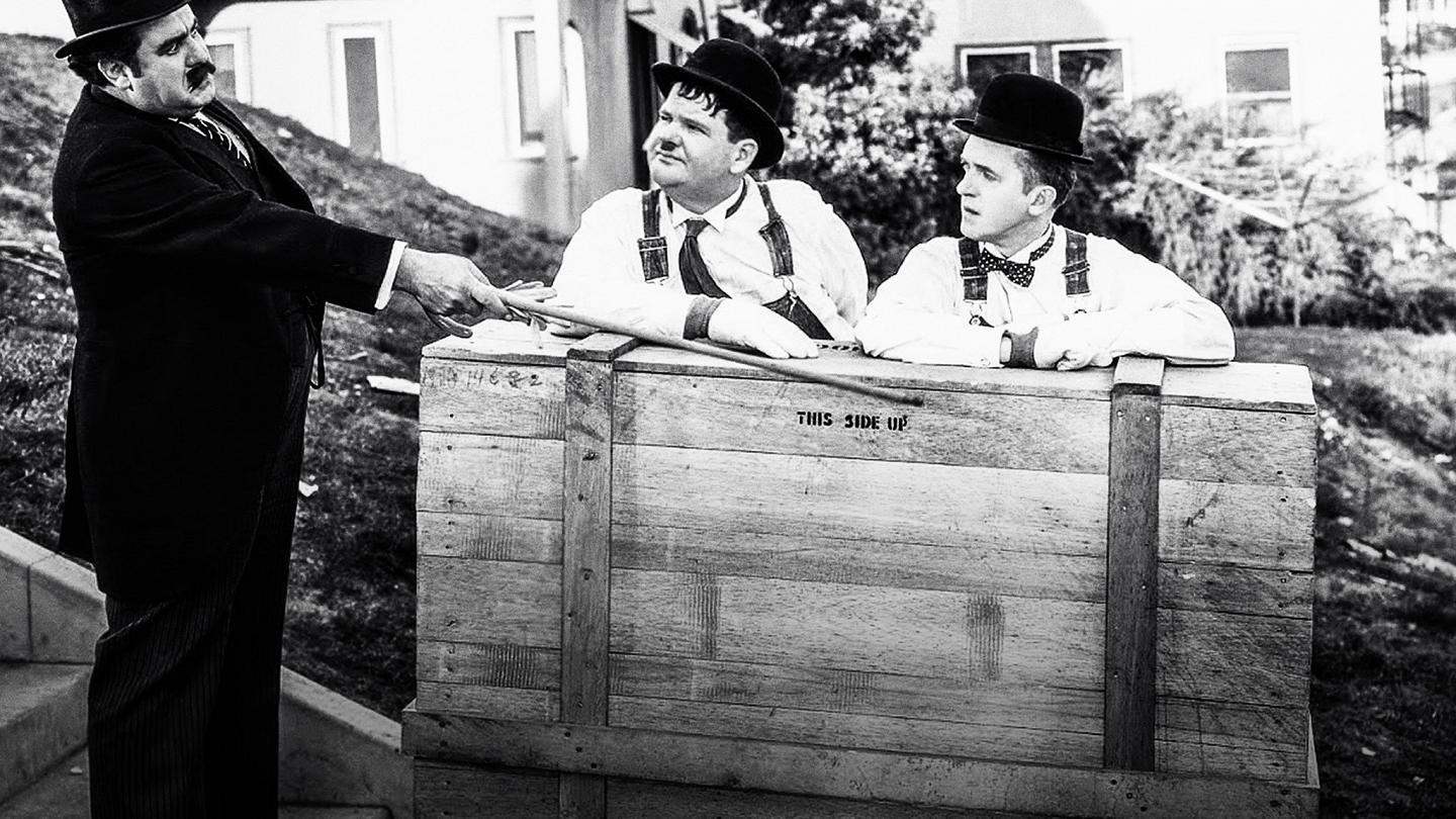 The Music Box 1932 movie scene