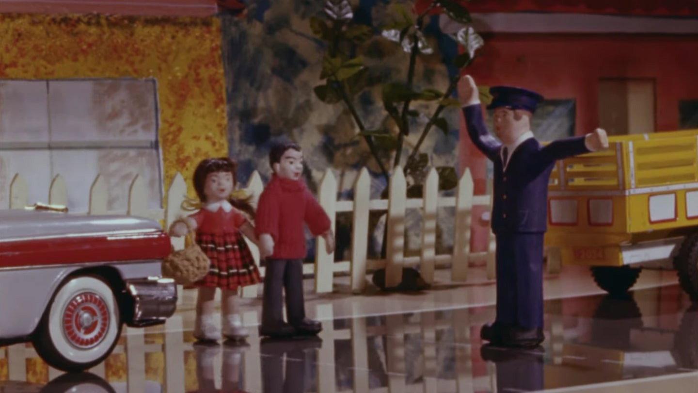 David And Jennifer Learn Their Kerb Drill 1960 movie scene