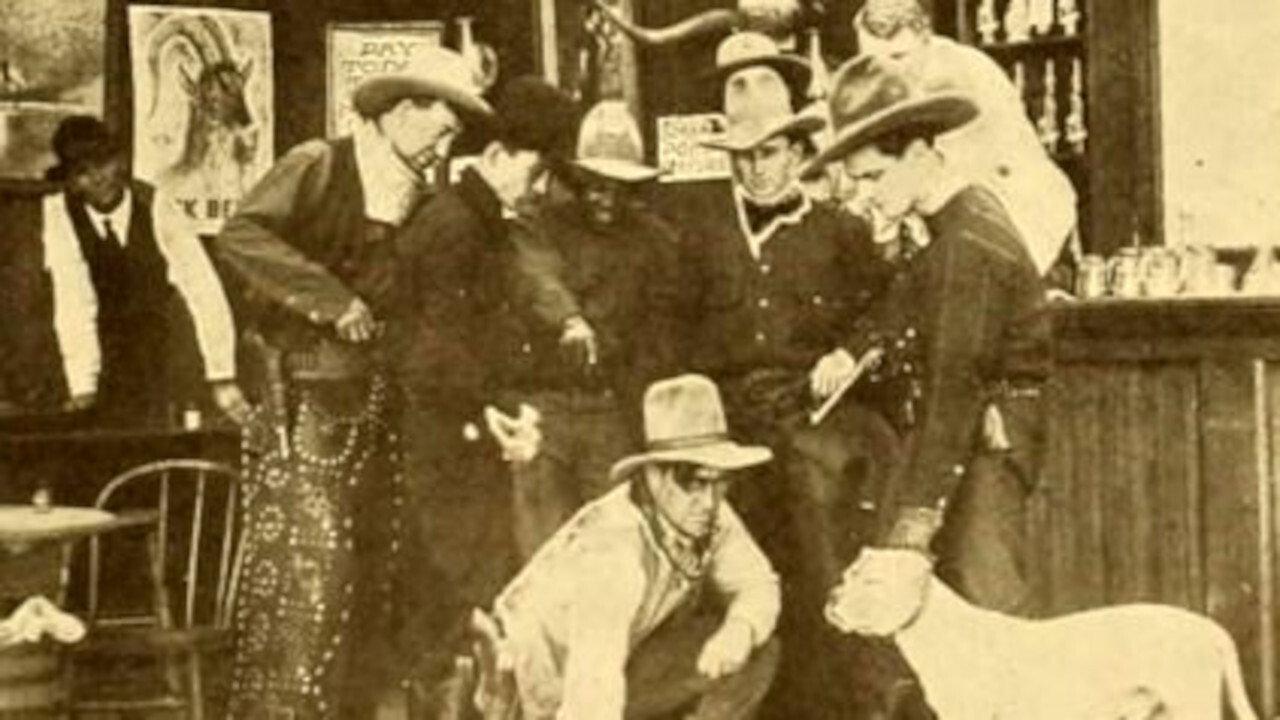 Shooting Up the Movies 1916 movie scene