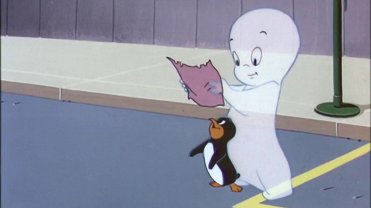 Penguin for Your Thoughts 1956 movie scene