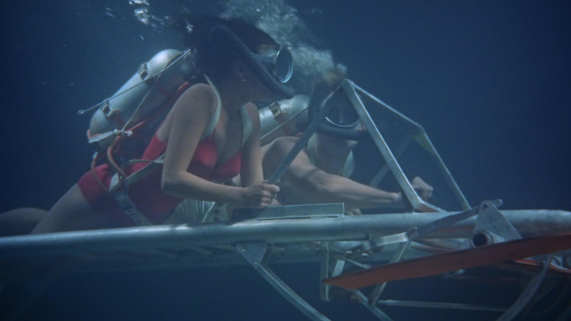 Underwater! 1955 movie scene