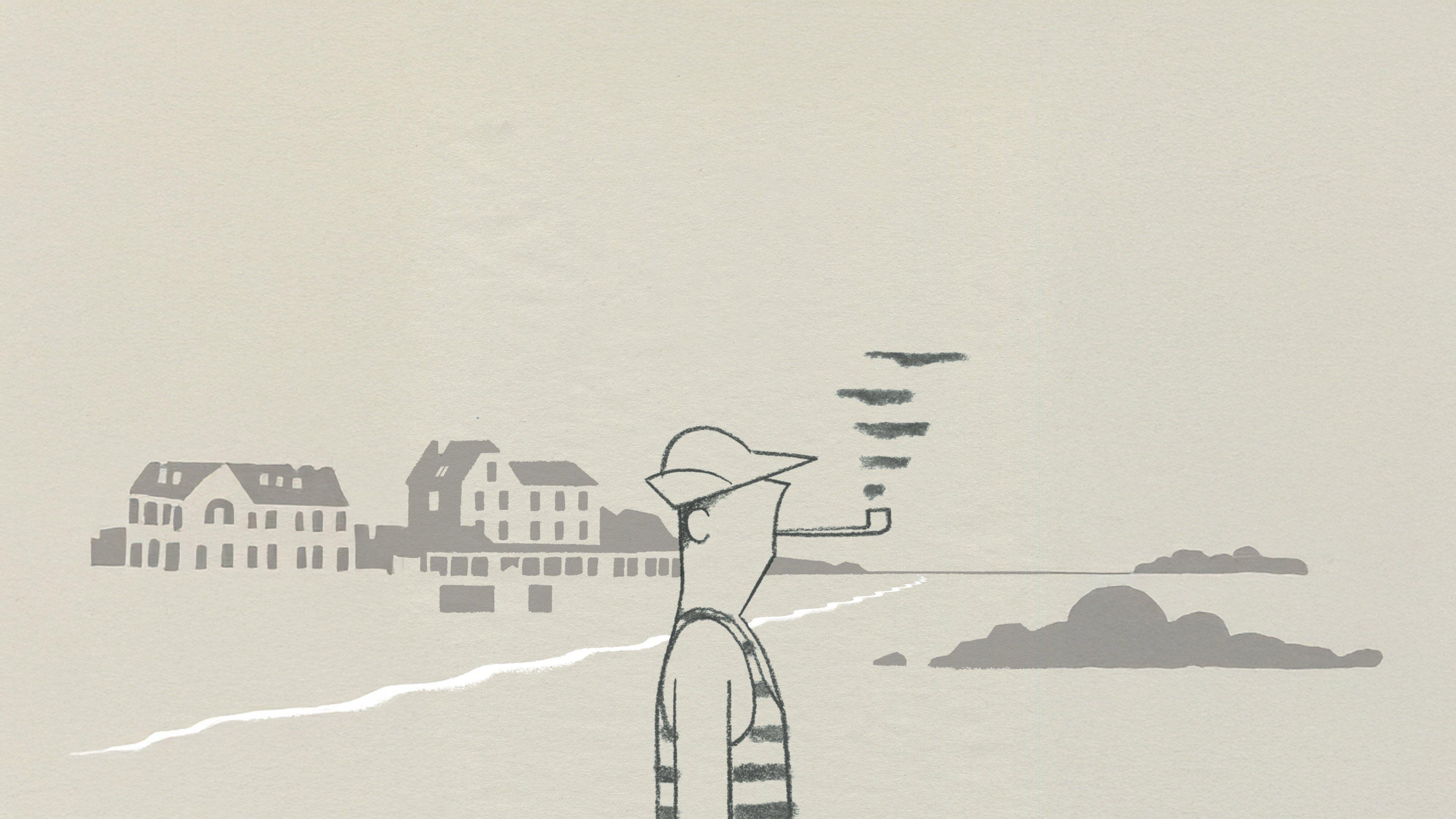 Monsieur Hulot's Holiday 1953 movie scene