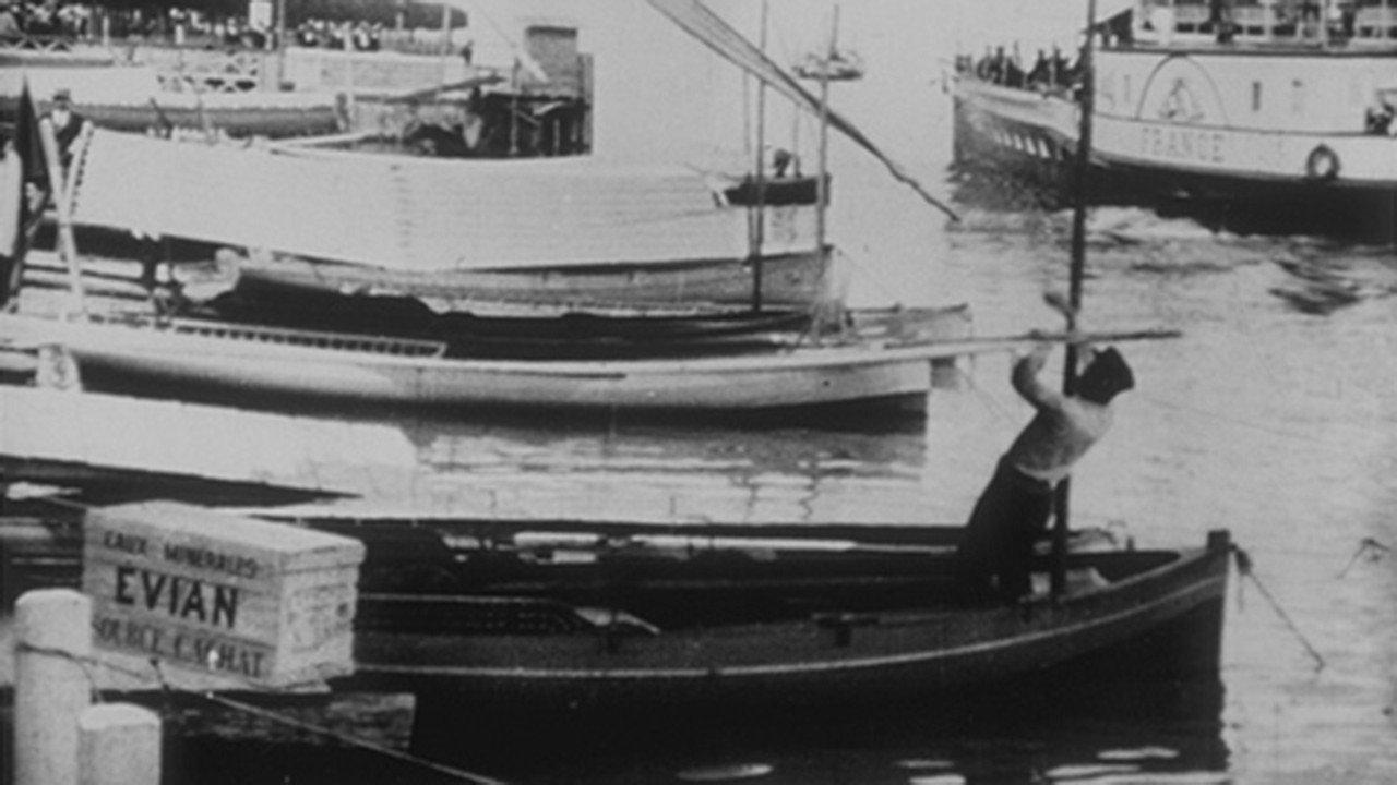 Boats 1897 movie scene