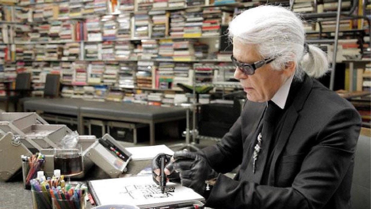 Karl Lagerfeld Sketches His Life 2013 movie scene