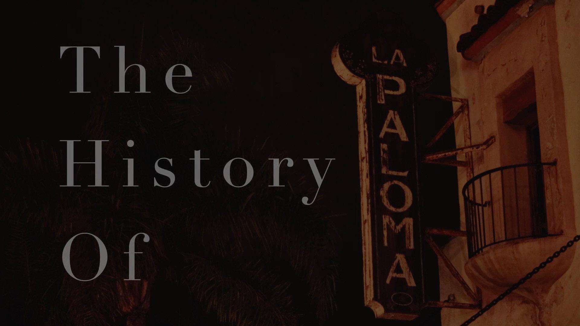 The History of the La Paloma Theater movie scene