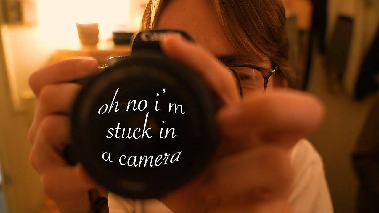 oh no i'm stuck in a camera 2025 movie scene