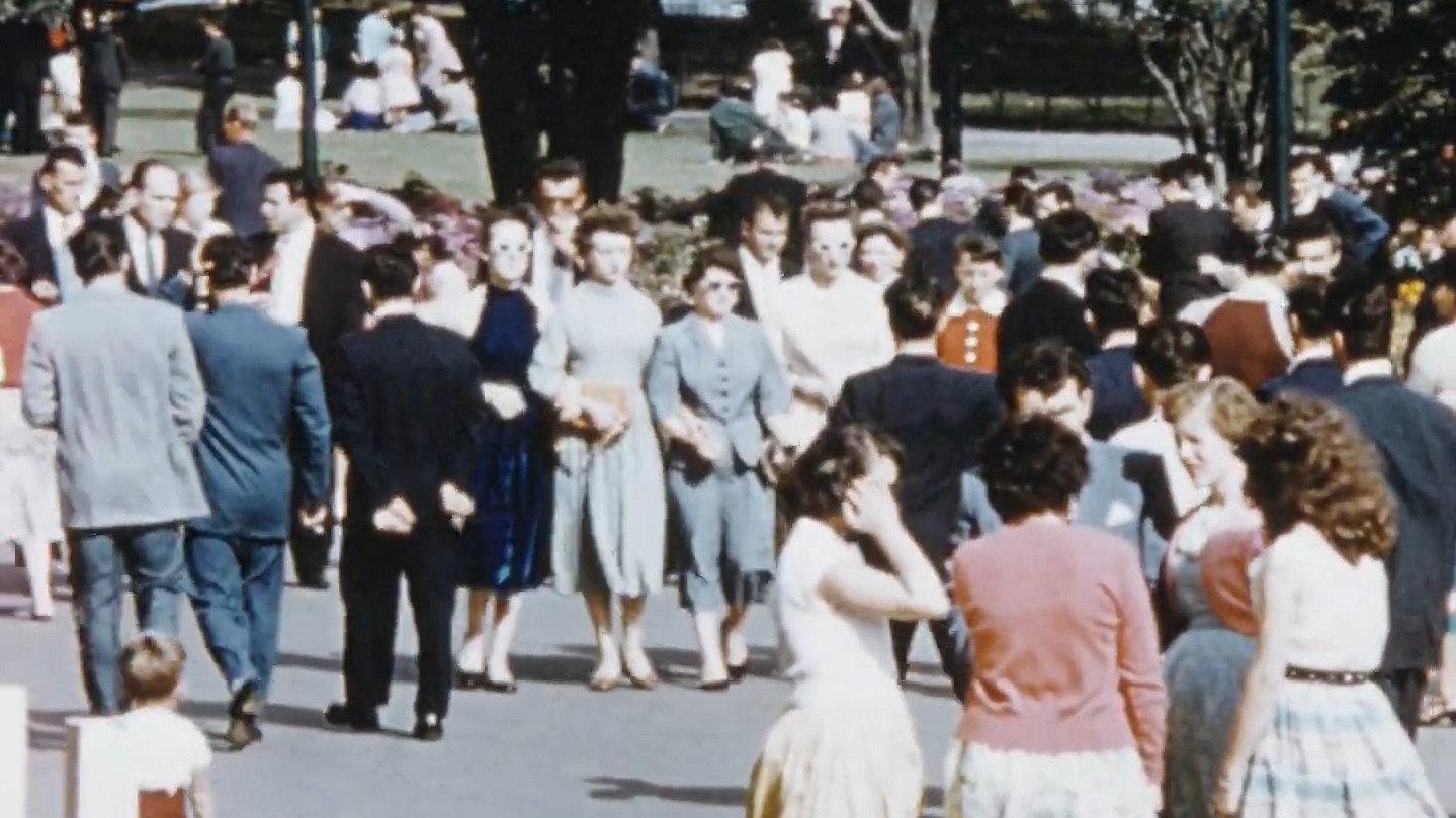 Sunday in Melbourne 1958 movie scene