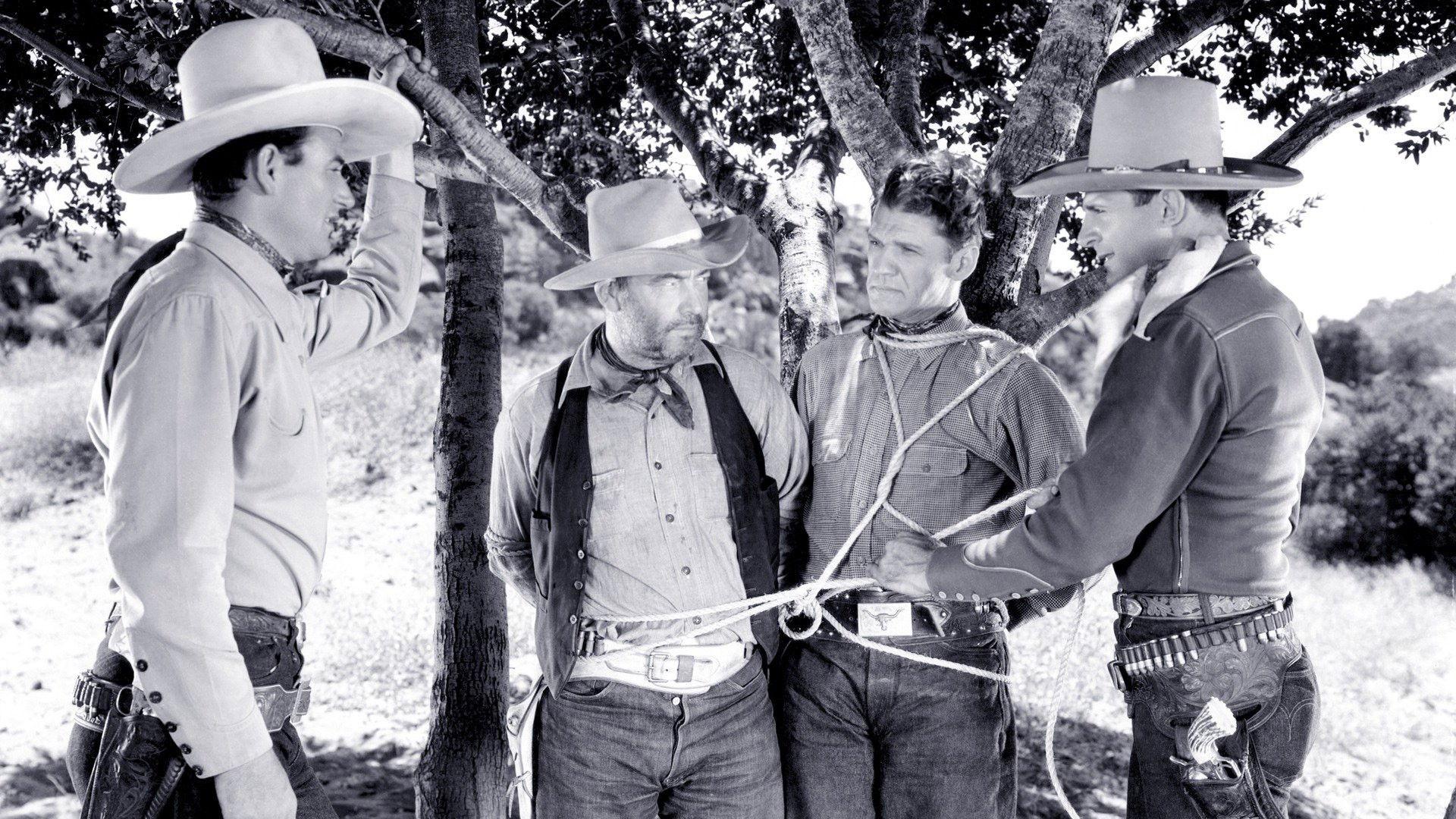 Overland Stage Raiders 1938 movie scene