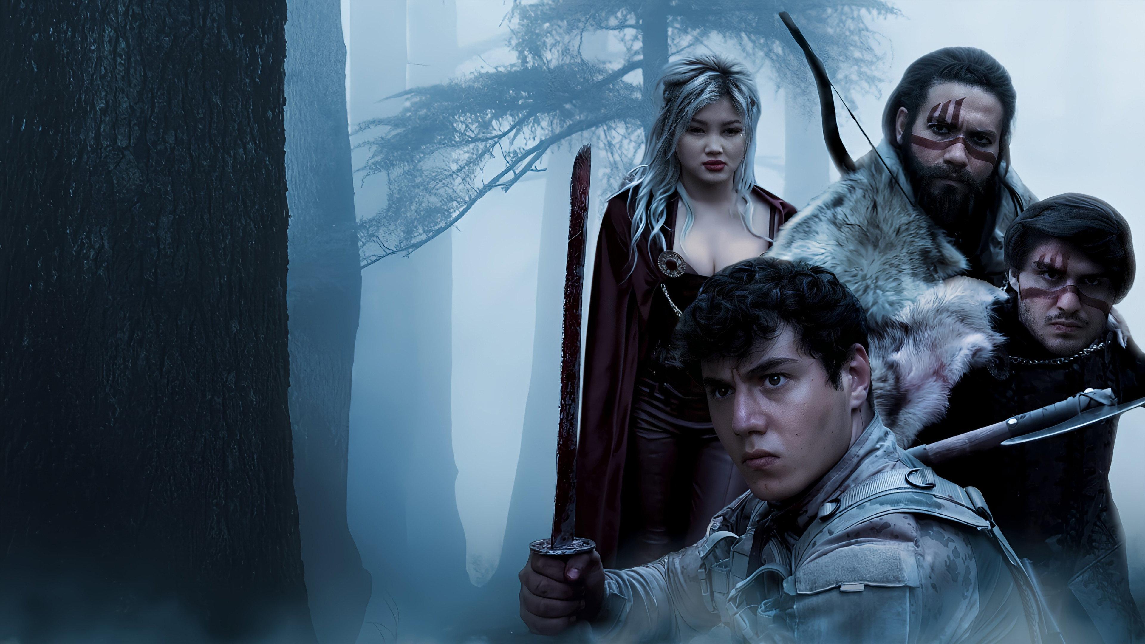 Bozzo in the woods 2025 movie scene