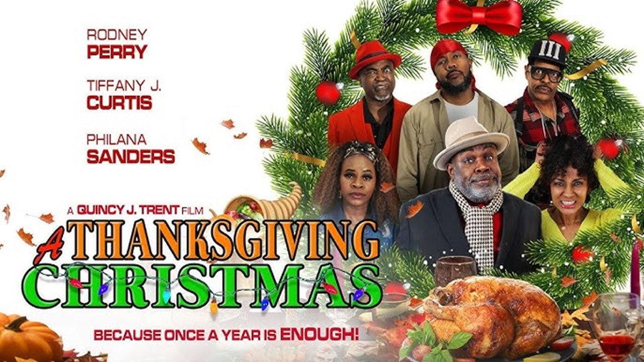 A Thanksgiving Christmas 2023 movie scene