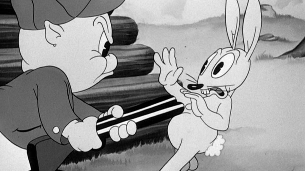 Porky's Hare Hunt 1938 movie scene