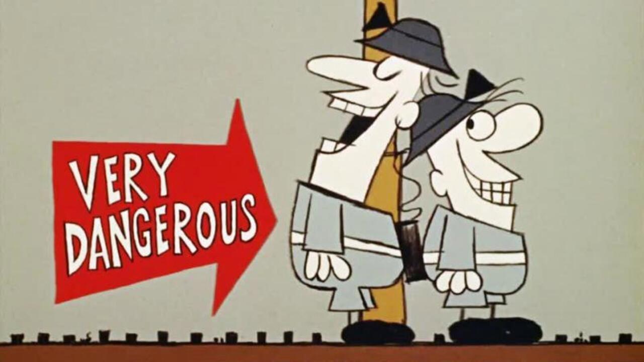 Thud and Blunder in "Knock-Off Time" 1964 movie scene