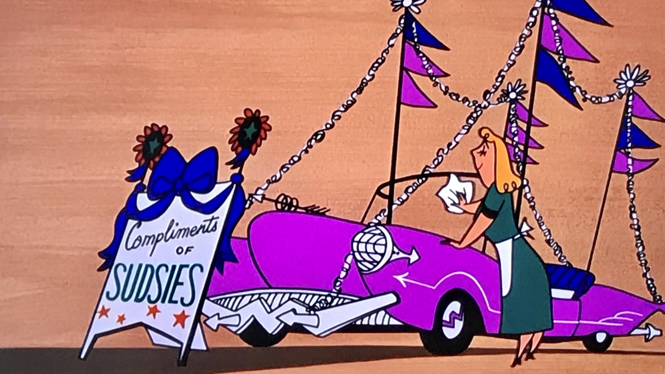 Four Wheels, No Brakes 1954 movie scene