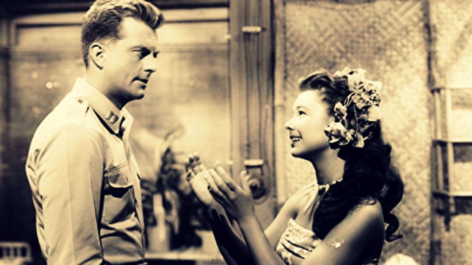Down Among the Sheltering Palms 1953 movie scene