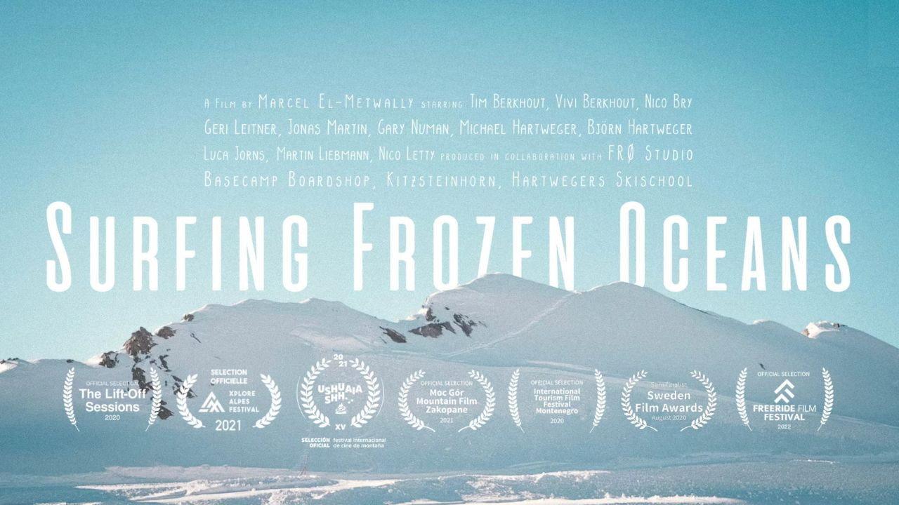 Surfing Frozen Oceans 2022 movie scene