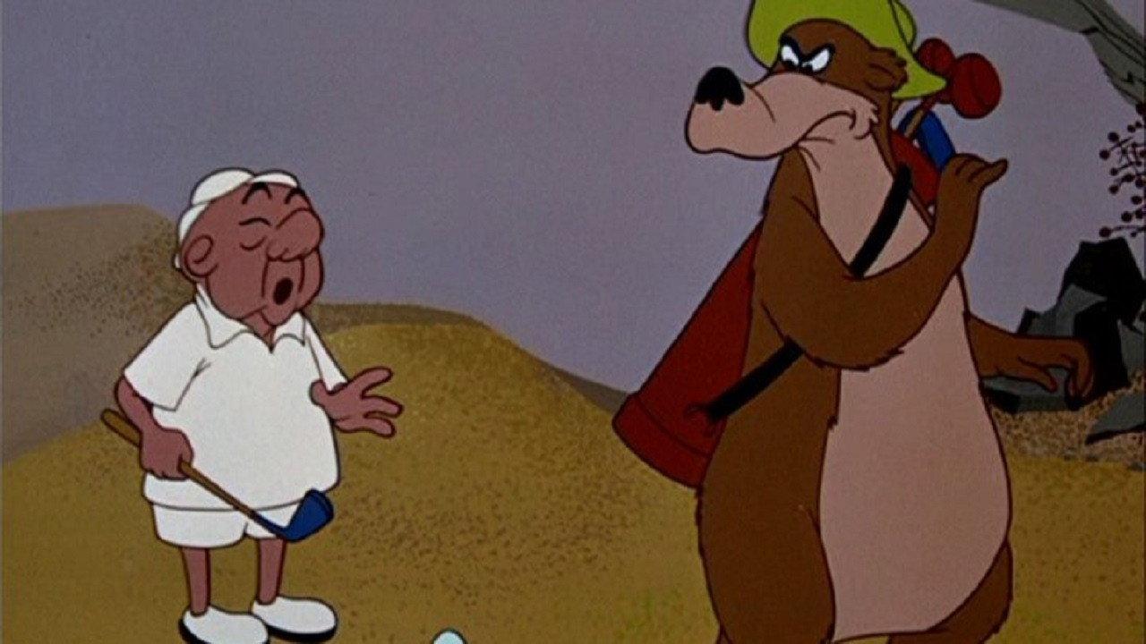 Grizzly Golfer 1951 movie scene