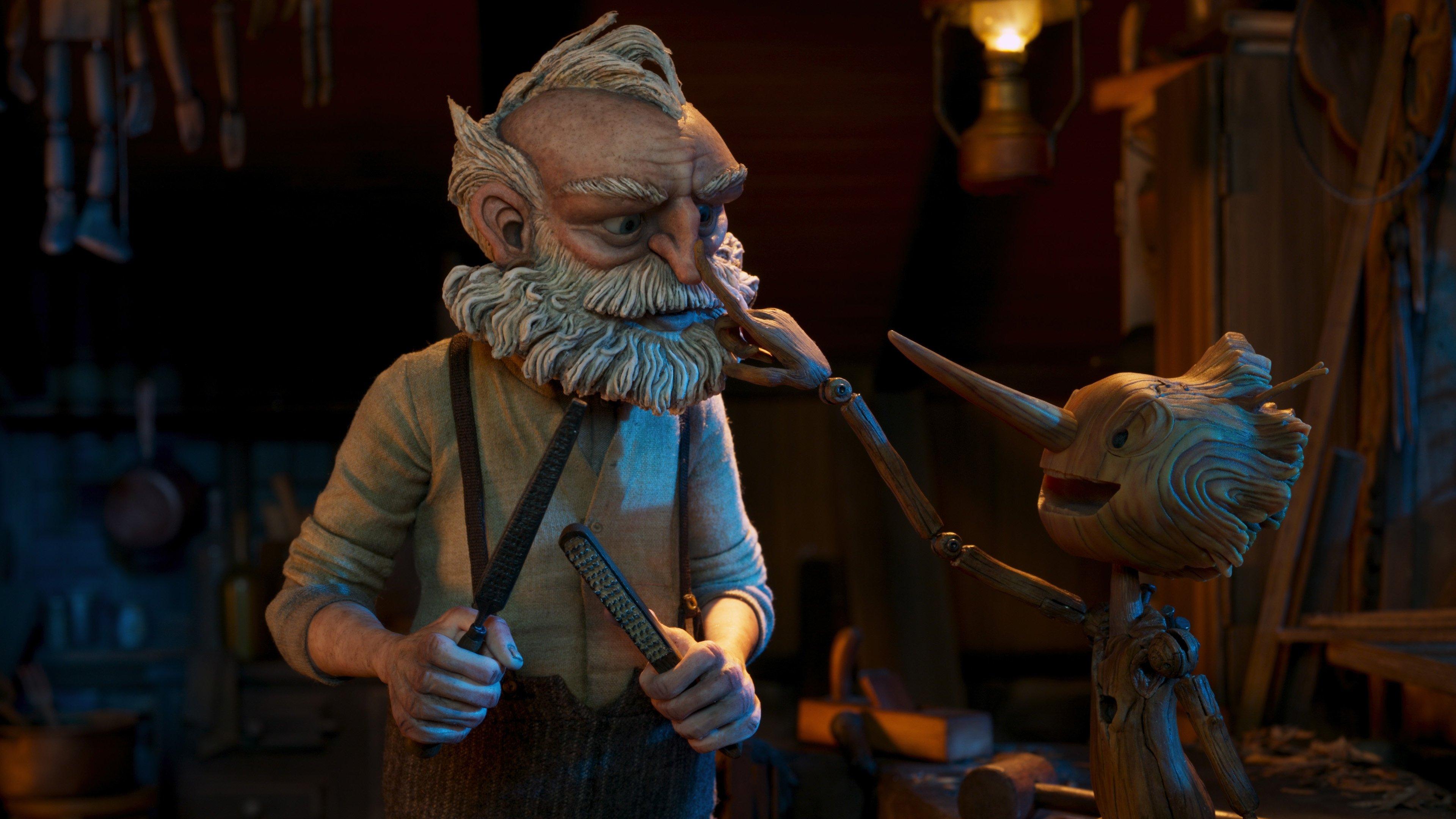 Guillermo del Toro's Pinocchio 2022 movie scene