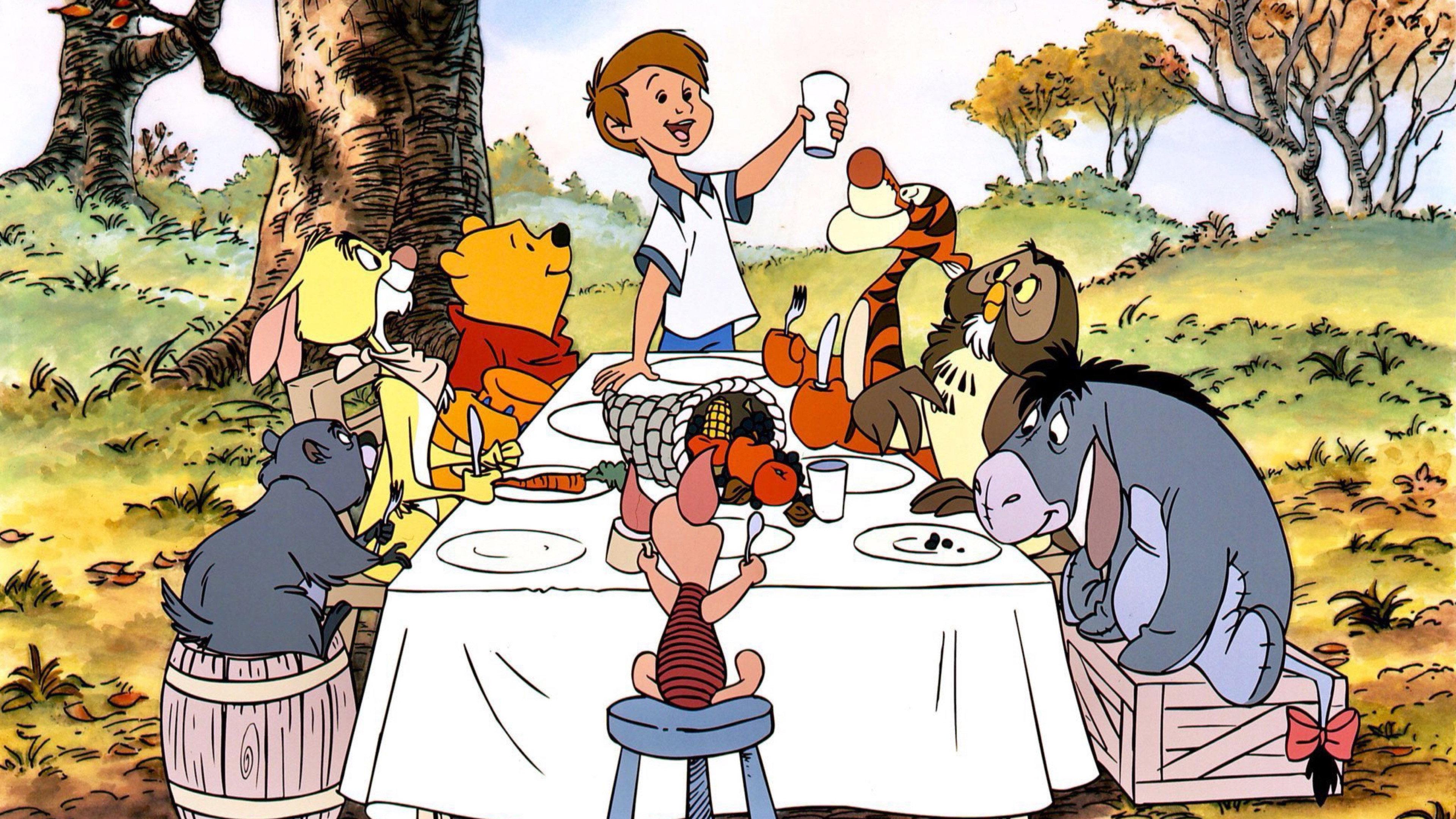 A Winnie the Pooh Thanksgiving 1998 movie scene