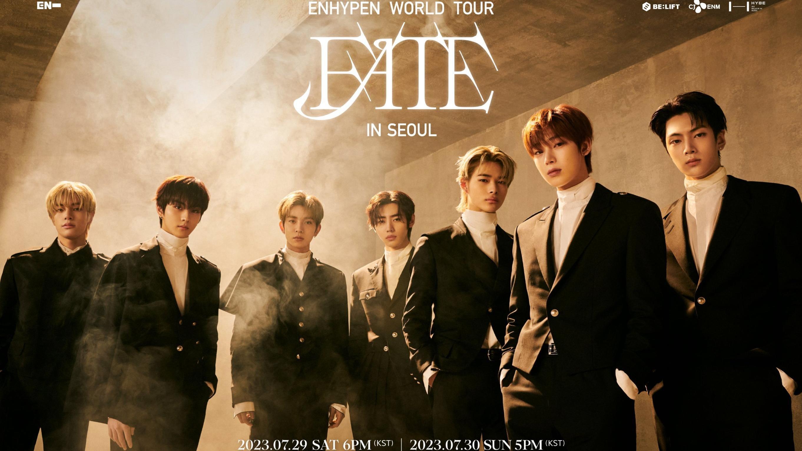 ENHYPEN WORLD TOUR 'FATE' IN SEOUL 2023 movie scene