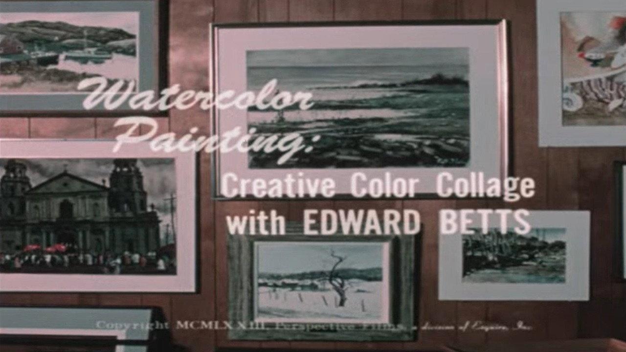 Watercolor Painting: Creative Color Collage with Edward Betts 1973 movie scene