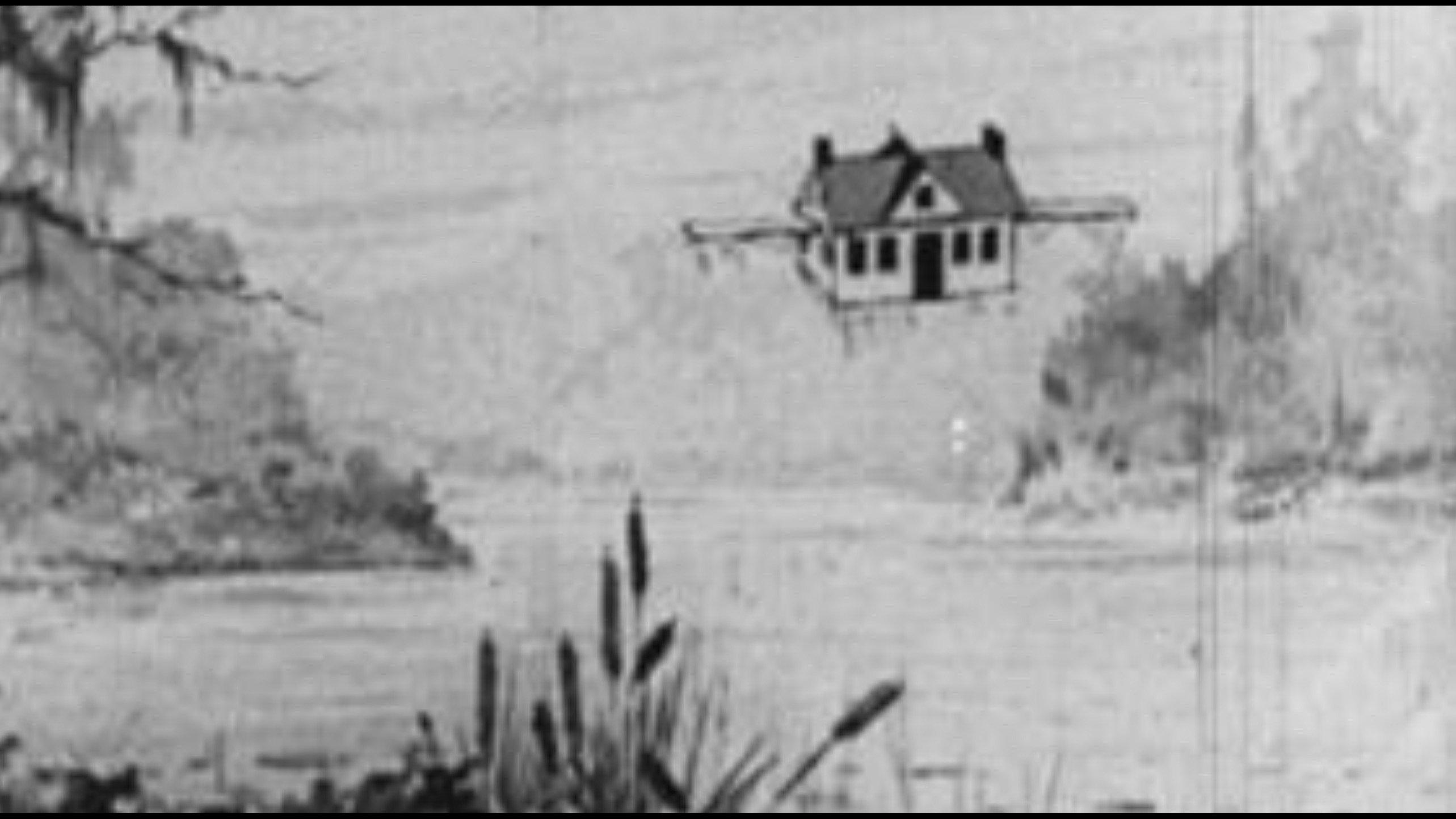Dreams of the Rarebit Fiend: The Flying House 1921 movie scene