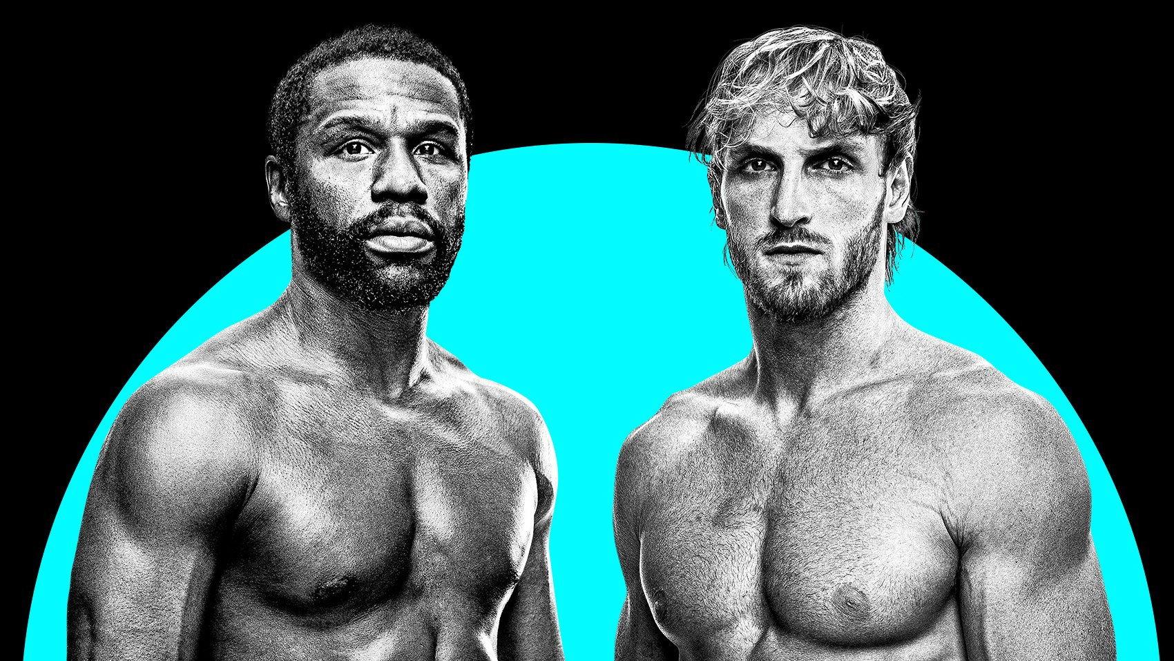 Floyd Mayweather Jr. vs. Logan Paul 2021 movie scene