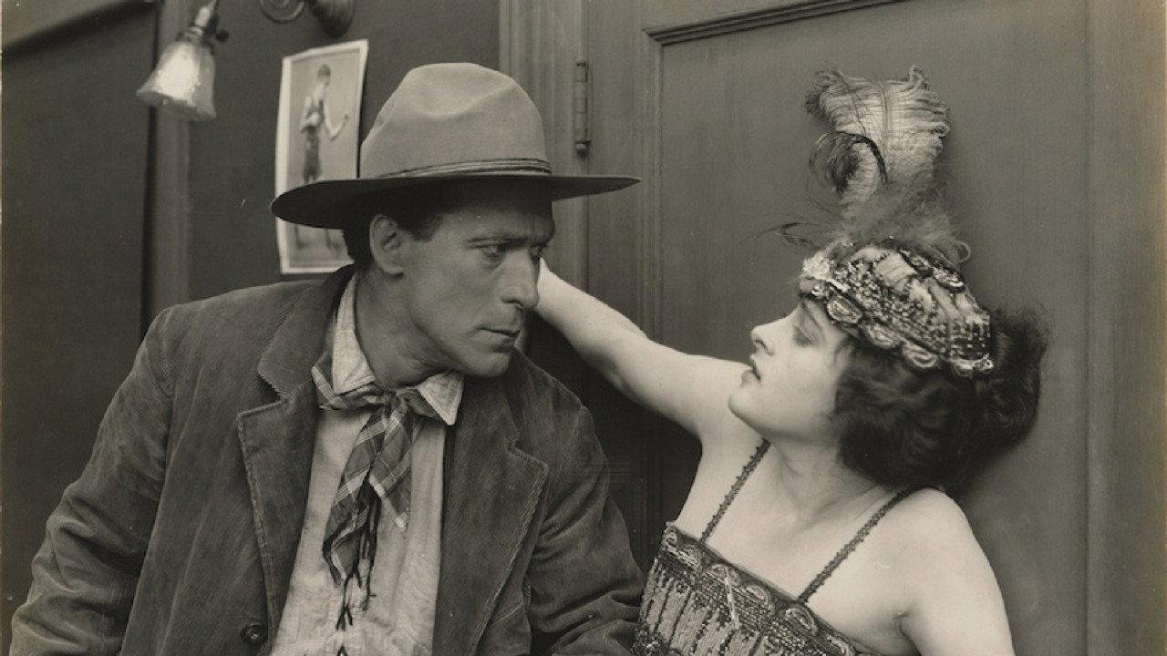 The Narrow Trail 1917 movie scene