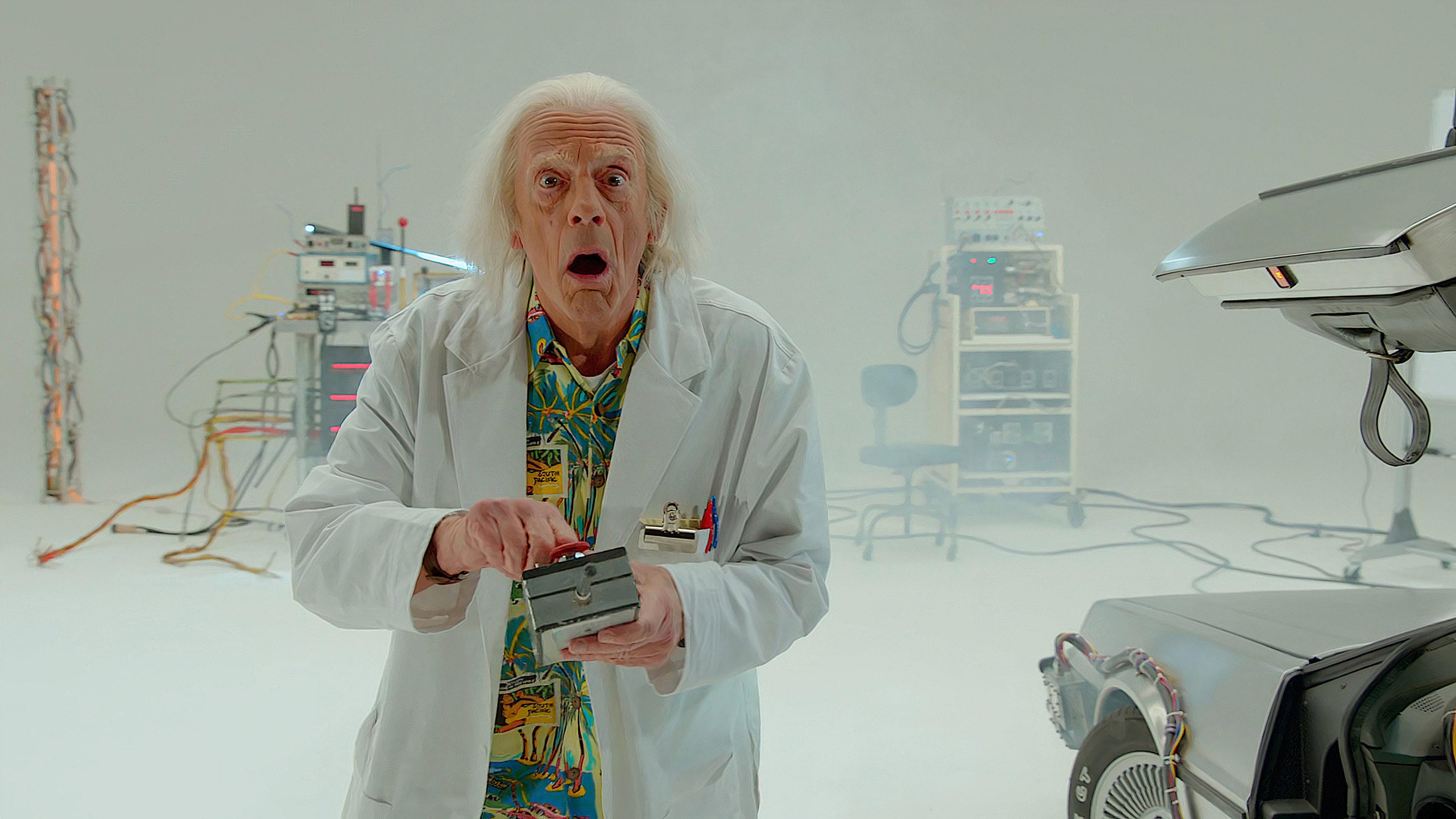 Doc Brown Saves the World 2015 movie scene