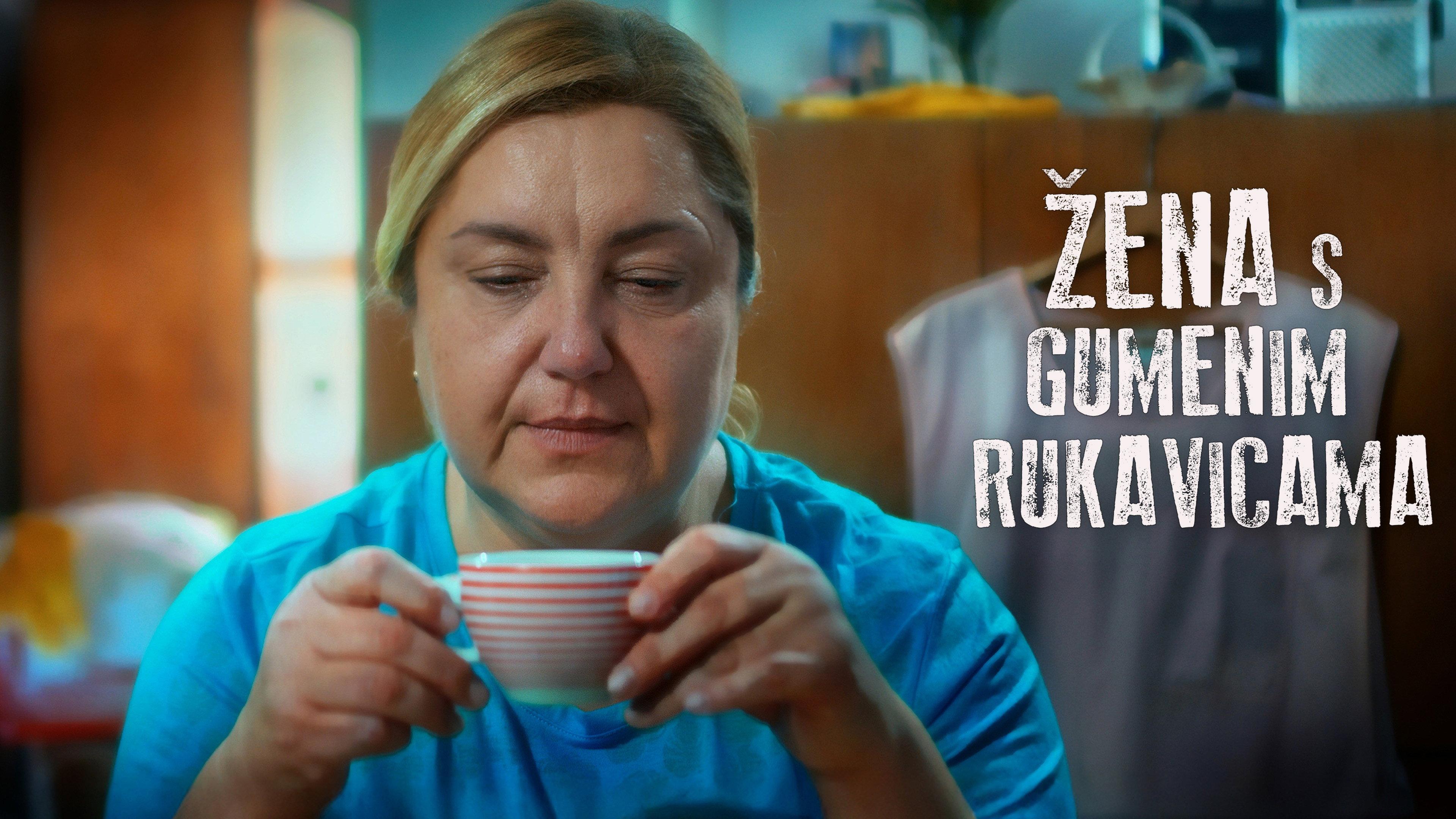 The Woman with the Rubber Gloves 2024 movie scene
