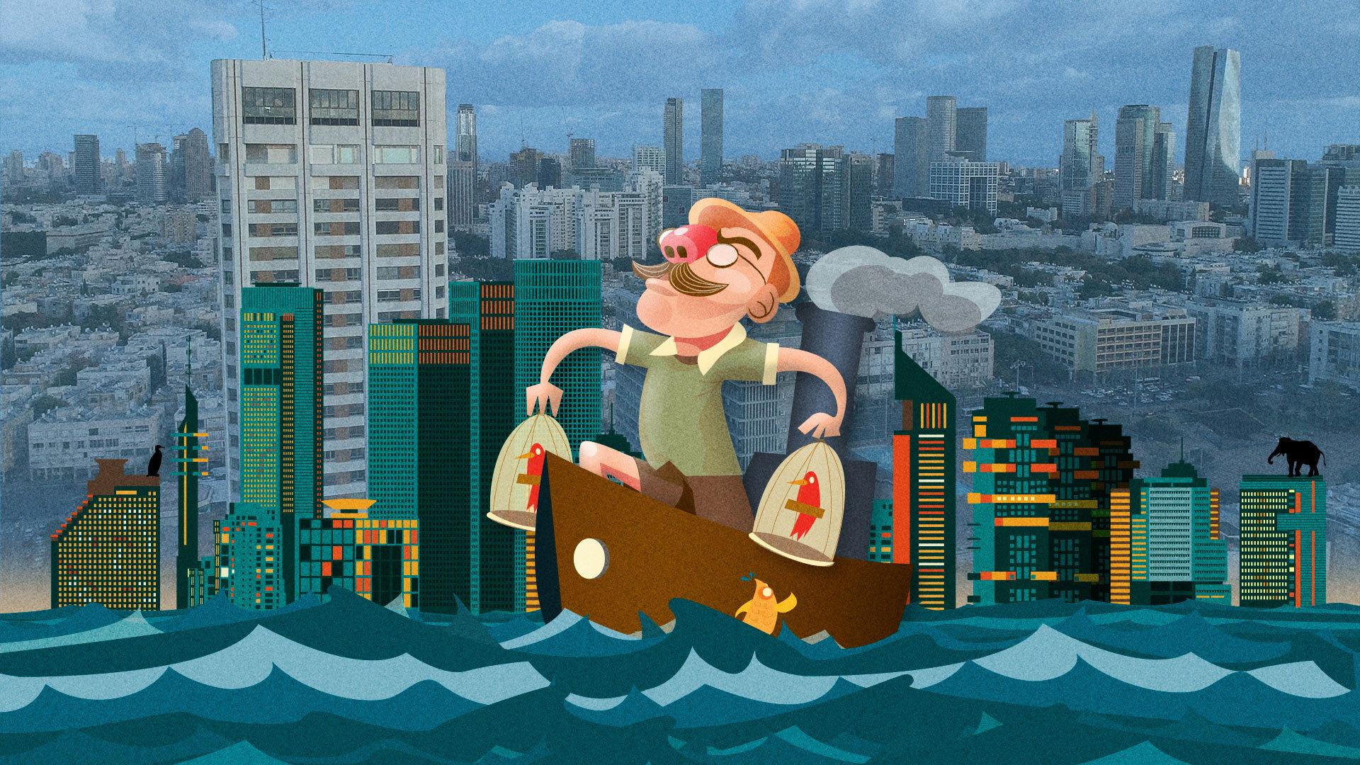 There are no Lions in Tel Aviv 2019 movie scene