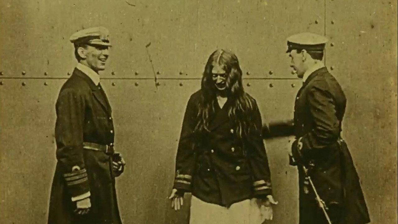 Lieutenant Rose and the Stolen Submarine 1910 movie scene