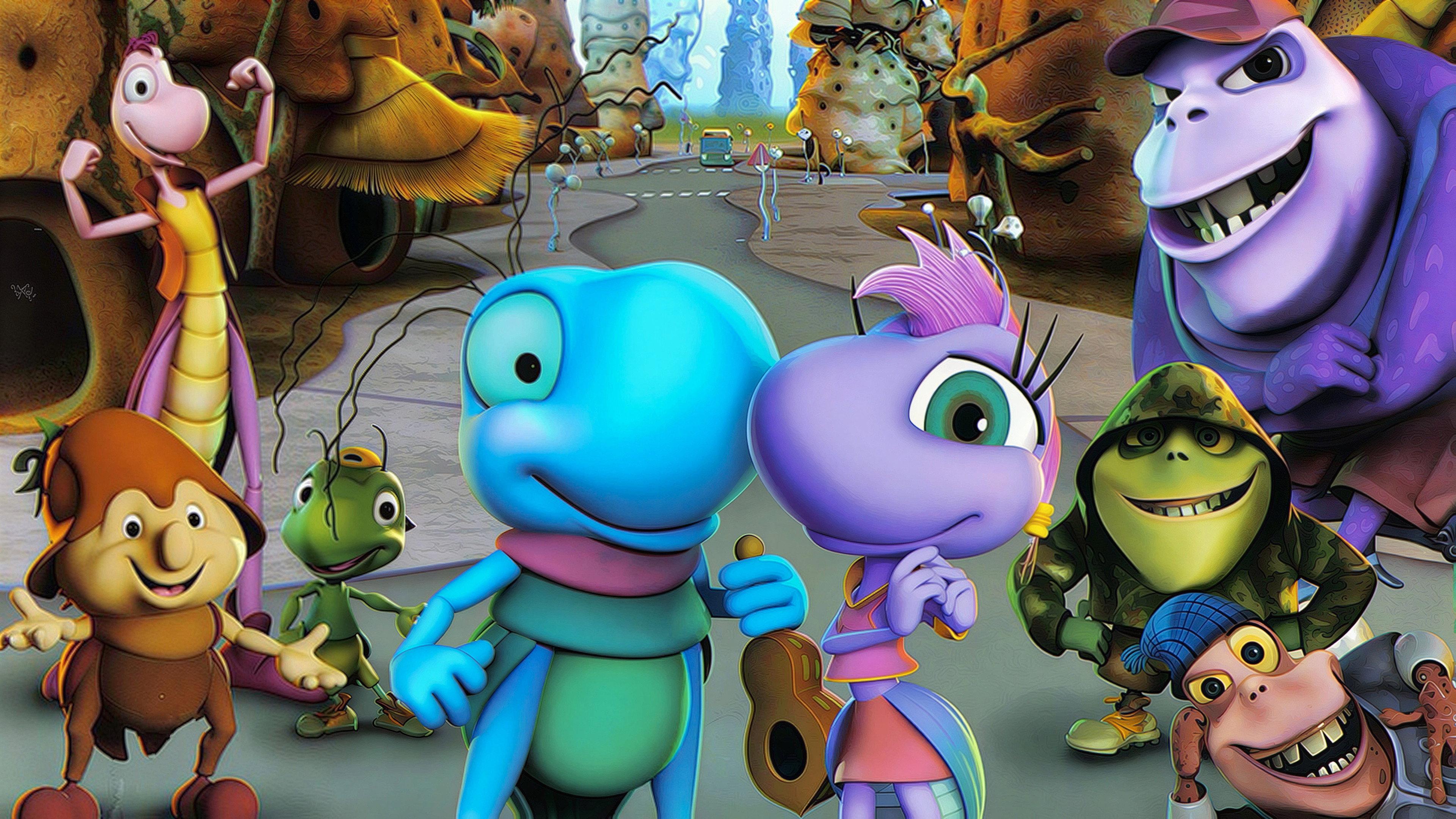 The Happy Cricket and the Giant Bugs 2009 movie scene