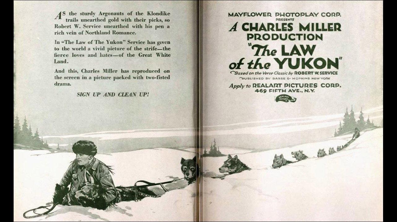 The Law of the Yukon 1920 movie scene
